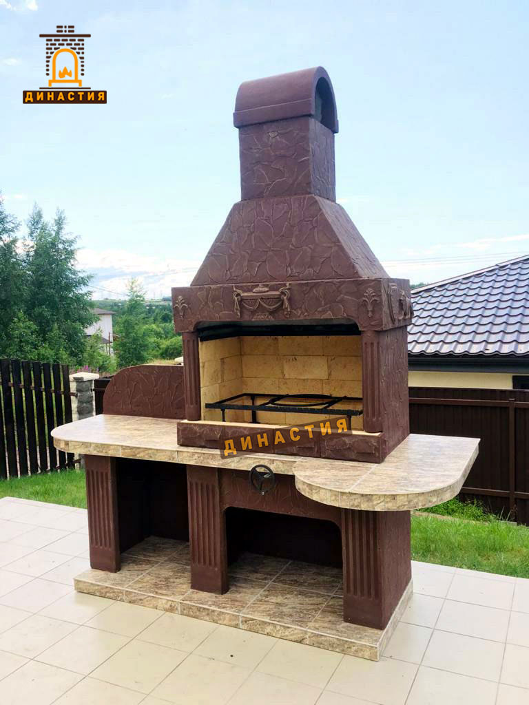 Печь-барбекю из качественных материалов
